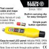 imageKlein Tools VDV512100 Cable Tester Coax Explorer 2 VDV Tester Push Button Operation For Wire Tracing Testing and Mapping Coaxial Cable