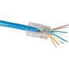 imageKlein Tools VDV826702 PassThru Modular Data Plug RJ45 CAT5E Gold Plated Pass Through Connectors 50Pack