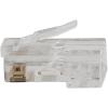 imageKlein Tools VDV826729 PassThru Modular Data Plugs RJ45CAT6 10Pack Gold Plated Power Over EthernetFCCRoHS Compliant For Solid or Stranded Cable