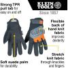 imageKlein Tools Work Gloves General Purpose Gloves Comfortable Suede Palm Touchscreen Capable Hook and Loop ClosureExtra Large