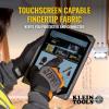 imageKlein Tools Work Gloves General Purpose Gloves Comfortable Suede Palm Touchscreen Capable Hook and Loop ClosureLarge
