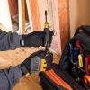 imageKlein Tools Work Gloves General Purpose Gloves Comfortable Suede Palm Touchscreen Capable Hook and Loop ClosureMedium