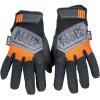 imageKlein Tools Work Gloves General Purpose Gloves Comfortable Suede Palm Touchscreen Capable Hook and Loop ClosureSmall