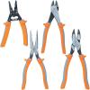 imageKlein Tools 11055RINS Insulated Klein Kurve Wire StripperCutter Made in USA 1000V Insulated Tool Cuts and Strips 1018 Solid and 1220 Stranded AWG Wire4Piece Kit
