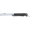 imageKlein Tools 15504 Pocket Knife Electricians Knife with Carbon Steel 258 Inch Hawkbill Slitting BladeStainless Steel Coping