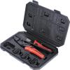 imageKlein Tools 3000CRKIT Ratchet Crimping Tool Set 4 Interchangeable Dies for Heat Shrink NonInsulated Insulated and Ferrule Terminal Connectors
