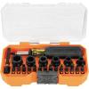 imageKlein Tools 32315HD 15in1 MultiBit Ratcheting Screwdriver ImpactRated 7 DoubleEnded ProFlex Torsion Zone Tips 14Inch Nut Driver 8PieceMODBox Socket  Driver Set