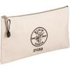 imageKlein Tools 5139 Zipper Bag Canvas Tool Pouch to 125 x 7 x 07 Inch with Heavy Duty Brass Zipper Close Natural125Inch