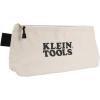 imageKlein Tools 5139 Zipper Bag Canvas Tool Pouch to 125 x 7 x 07 Inch with Heavy Duty Brass Zipper Close Natural16Inch