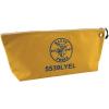 imageKlein Tools 5539LBLU Zipper Bag Large 16Inch Canvas Tool Pouch for Tool Storage with Brass Zipper and Grommet for Hanging BlueYellow
