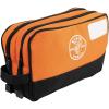 imageKlein Tools 55582 Tool Pouch Zipper Bag Dual Compartments 10Inch x 6Inch Heavy Duty Tool Bag Organizer Multipurpose for Tools to Crafts