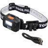 imageKlein Tools 56049 Rechargeable Headlamp  LED Lights Adjustable Fabric Strap with Marker  Pencil Holder 260 Lumens for Work and OutdoorsHeadlamp