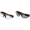 imageKlein Tools 60173 Safety Glasses Pro PPE Protective Eyewear with Semi Frame Scratch Resistant AntiFog Clear and Gray Lens Combo Pack