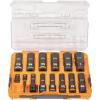 imageKlein Tools 65111IMPCT KNECT DeepWell Impact Socket Set 12Inch Drive SAE Color Coded MODbox Case Impact Adapter and Extension 14PieceSAE