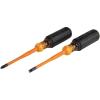 imageKlein Tools 6916INS 1000V Slim Tip Insulated Screwdriver Made in USA Screwdriver with 6Inch Round Shank 316Inch Cabinet Tip Cushion Grip Handle2Piece Set