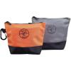 imageKlein Tools 80056 Tool Bag Storage Kit 1680d StandUp and Canvas Zipper Pouches Assorted Colors 6Piece2Piece
