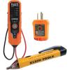 imageKlein Tools 80077 Voltage Test Kit Electronic ACDC Tester GFCI Outlet Tester and NonContact Test Pen 3Piece
