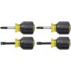 imageKlein Tools 85071 Stubby Slotted and Phillips Screwdriver Set Made in USA with 516Inch CabinetTips and 2 PhillipsTip 2PiecePack of 2