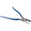 imageKlein Tools D2017CST Ironworker Pliers Spring Loaded Side Cutters Twists and Cuts Annealed Rebar Tie Wire Heavyduty Knurled Jaws 9Inch LongLeftHanded