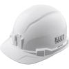 imageKlein Tools Hard Hat NonVented Cap Style Padded SelfWicking OdorResistant Sweatband Tested up to 20kVWhite