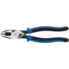 imageKlein Tools J20009NECRTP Side Cutter Linemans Pliers Made in USA with Tape Pulling and Wire Crimping High Leverage 9InchCuts  Crimps  FT Pulling