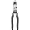 imageKlein Tools J2159CRTP Side Cutting Pliers Made in USA 9Inch Journeyman High Leverage Hybrid Pliers with Crimper Fish Tape Puller and Wire Stripper9Inch with Tape Puller