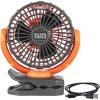imageKlein Tools PJSFM1 Cordless Rechargeable Fan with USBC Charging Cord and Multiple Mounting Options Perfect for the Jobsite7Inch