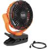 imageKlein Tools PJSFM1 Cordless Rechargeable Fan with USBC Charging Cord and Multiple Mounting Options Perfect for the Jobsite9Inch