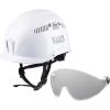 White Hardhat with Clear Visor