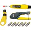 imageKlein Tools VDV002818 Coax Install and Test Kit with Crimp Tool Includes Tester Stripper and Universal F ConnectorsPrepare  Connect and Test  Coax  F