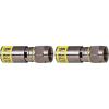 imageKlein Tools VDV812606 FConnector for RG66Q Coaxial Cable Universal Compression Connectors Male Professional Grade 10Pack20Pack