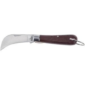 imageKlein Tools 15504 Pocket Knife Electricians Knife with Carbon Steel 258 Inch Hawkbill Slitting BladeCarbon Steel Sheepfoot