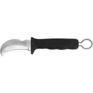 imageKlein Tools 15703 Fixed Blade Professional Knife Made in USA features 3Inch Steel Hook Blade Best Knife for Cable SkinningHook Blade and Ring