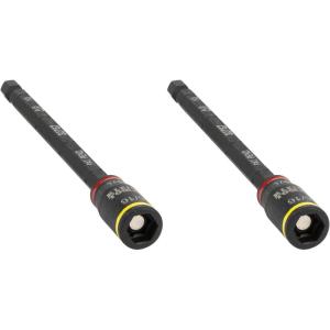 imageKlein Tools 32767 Impact Driver SAE 3in1 Impact Socket and Bit Holder Flip Socket with 14Inch and 516Inch Hex Drivers 5Inch Length1 Count Pack of 2