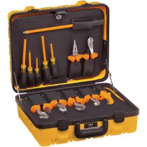 imageKlein Tools 33527 General Purpose Insulated Tool Kit 1000Volt Rated Comes in Custom 3Pallet Lockable Case 22Piece13Piece