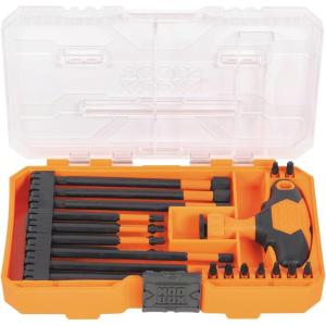 imageKlein Tools 33804 ProFlex ImpactRated Interchangeable Ratcheting THandle Set Torsion Zone Magnetic Bit Holder SAE Metric TORX