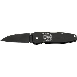 imageKlein Tools 44000BLK Black Lightweight Lockback Knife with Black Aluminum Handle 214Inch DropPoint Blade23