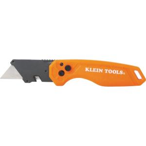 imageKlein Tools 44304 Folding FLICKBLADE Utility Knife Compact Removable Impact Driver 14Inch Nut Driver and 2 Phillips BitFlickblade