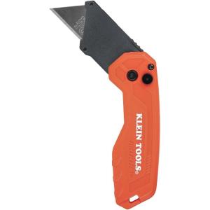 imageKlein Tools 44307 FLICKBLADE Folding Utility Knife Subcompact Design with QuickChange TripleGround Carbon Steel Blade Dual Locking Positions and Pocket Clip