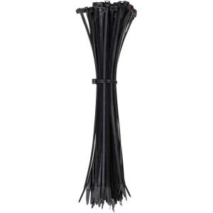 imageKlein Tools 450200 Cable Ties 50Pound Tensile Strength Heavy Duty Nylon Cable Zip Ties Indoor  Outdoor Use 775Inch Black 100Piece115Inch