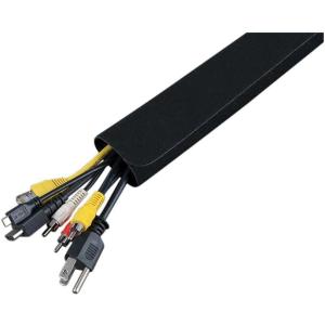 imageKlein Tools 450320 Cable Management Sleeve Cord Management for Home Office or Job 114Inch Max Diameter 3Foot Length Black 2Pack125 Sleeve 2Pack