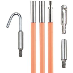 imageKlein Tools 50053 5Foot LoFlex Glow Fish Rod Made in USA 532Inch Fiberglass with Bullet Nose and Splinter Guard Coating15Foot
