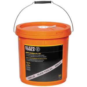 imageKlein Tools 50122 Conduit Measuring Pull Tape for HeavyDuty Cable and Wire Pulling 1250Pound x 2000Foot Long1250Pound x 2000Foot
