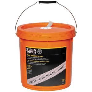 imageKlein Tools 50122 Conduit Measuring Pull Tape for HeavyDuty Cable and Wire Pulling 1250Pound x 2000Foot Long2500Pound x 1000Foot