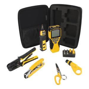 imageKlein Tools 501915 Cable Tester TDR Cable Length Meter Measures Electrical Data TwoWire and Romex Cables Includes Leads Carrying CaseTool Set