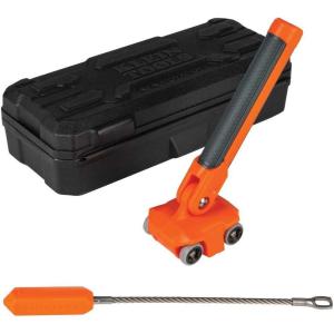 imageKlein Tools 50611 Magnetic Wire Puller Pulls Electrical Wire Behind WallsTight Spaces StainlessSteel Leader Cable Pulling Rare MagnetWire Puller