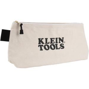 imageKlein Tools 5139 Zipper Bag Canvas Tool Pouch to 125 x 7 x 07 Inch with Heavy Duty Brass Zipper Close Natural16Inch