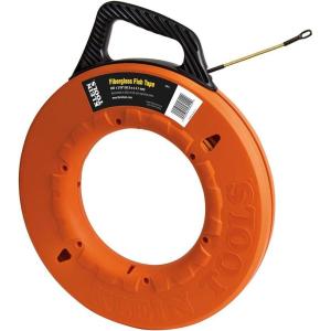 imageKlein Tools 56014 NonConductive Fish Tape Fiberglass Made in USA Flexible for Conduit Measuring as Pull Line 200Foot Long x 316Inch Wide