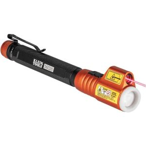imageKlein Tools 56026R Flashlight and Inspection Penlight with Class 3R Red Laser Pointer GlowinDark LED Great for Jobsite Outdoor Emergency