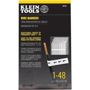 imageKlein Tools 56250 Wire Marker Book for Cable Management Electric Panel Organization Wire Label Stickers Numbered 148